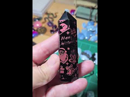 Black Obsidian Christmas Points