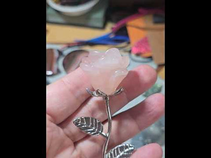 #2 Rose Quartz Long Stem Rose
