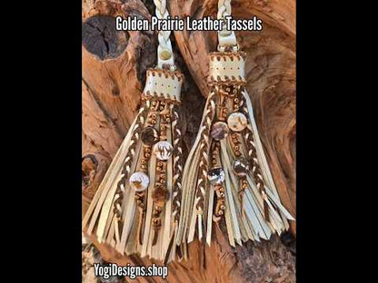 Golden Prairie 6-Inch D-Ring Leather Tassels