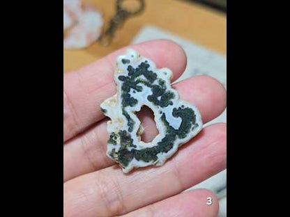 #3 Moss Agate Stalactite Slice
