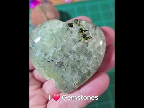 Prehnite Druzy Healing Heart