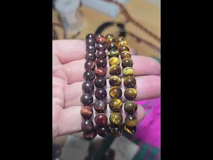 8mm Red & Yellow Tiger Eye