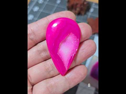 #8 Pink Druzy Agate