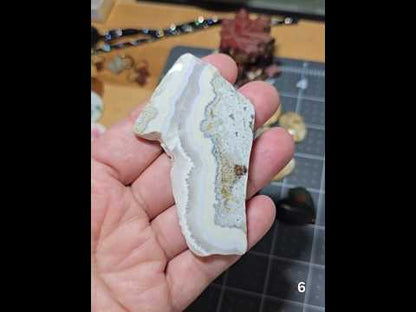#6 Crazy Lace Agate Druzy Slice