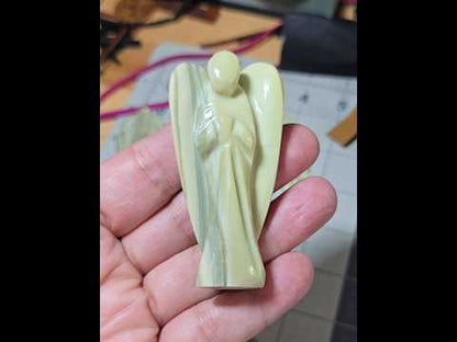 Serpentine Healing Angel Carving