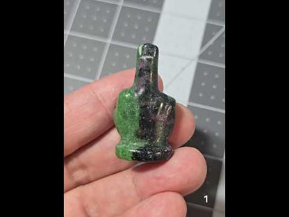 #1 - 1.5" Ruby Zoisite Middle Finger Gesture