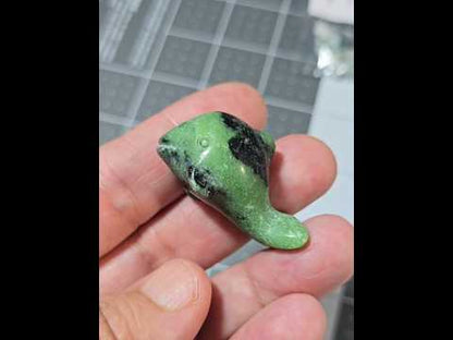 Zoisite Dolphin Carving