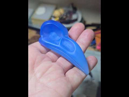 Large Blue Opalite Raven Skull