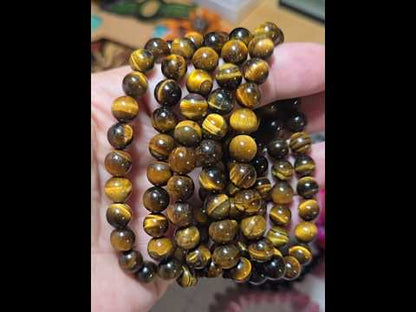 8mm Yellow Tiger Eye Bracelet