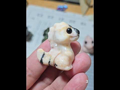 #3 Zebra Stone Mini Dinosaur Carving