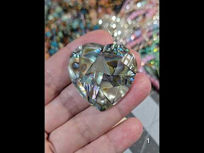 #1 Statement Shell Mosaic Heart Cabochon