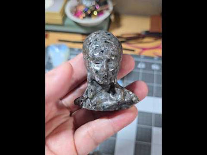 Yooperlite Indian Head Carving (UV reactive)