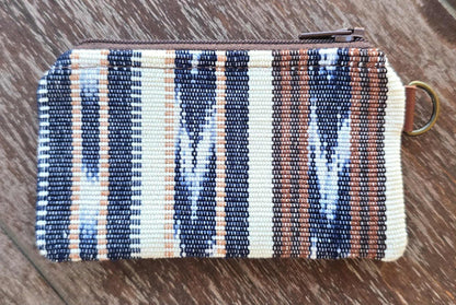 Artisan Fabric & Leather Coin Purse