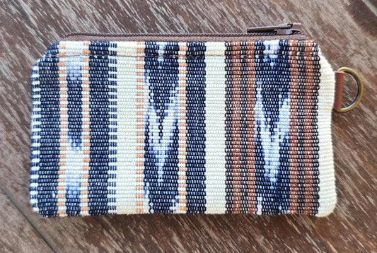 Artisan Fabric & Leather Coin Purse