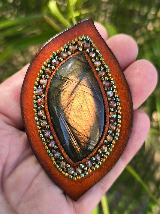 Labradorite Bag Bolo