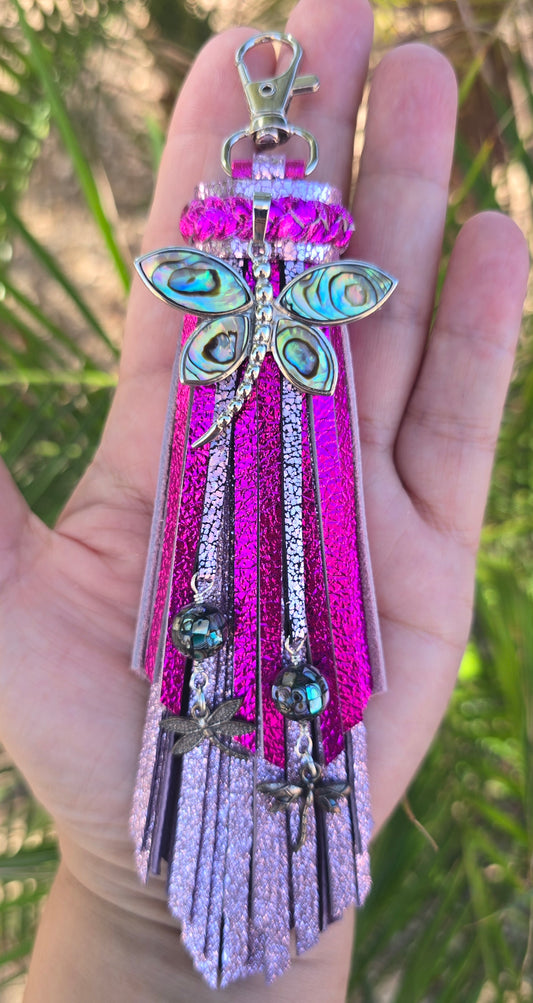 6" Glitter Abalone Tassel