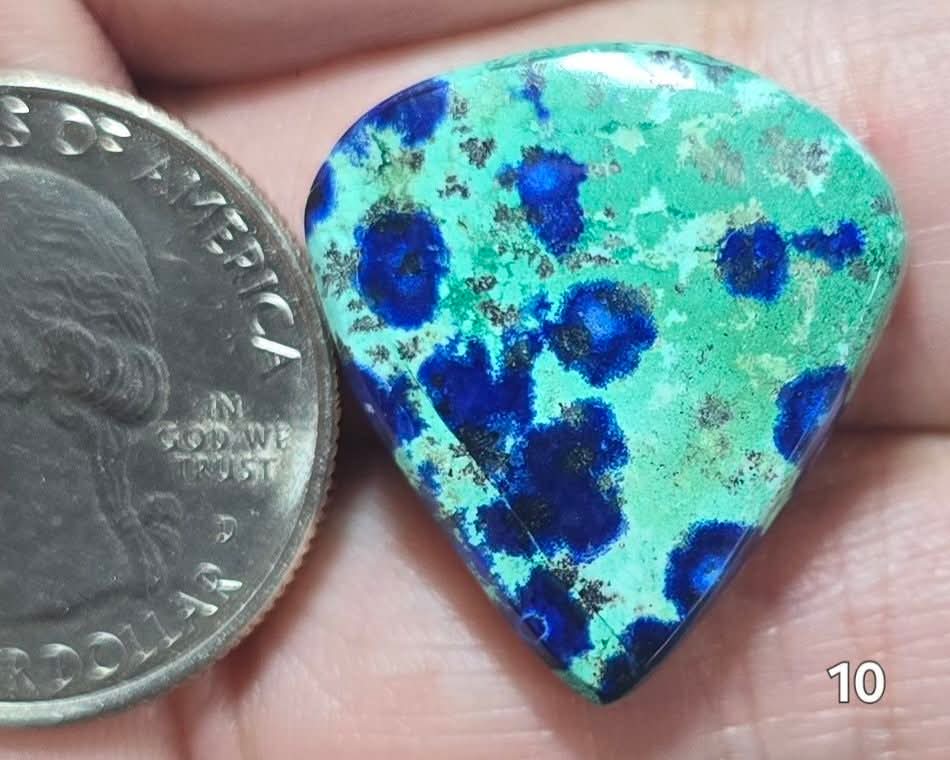 #10 Bluebird Azurite Malachite