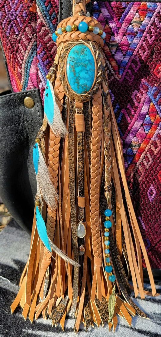 10" Mojave Turquoise Tassel