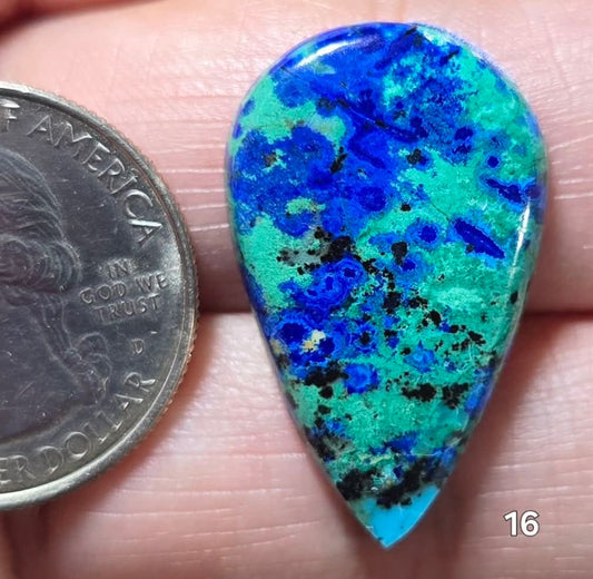 #16 Bluebird Azurite Malachite