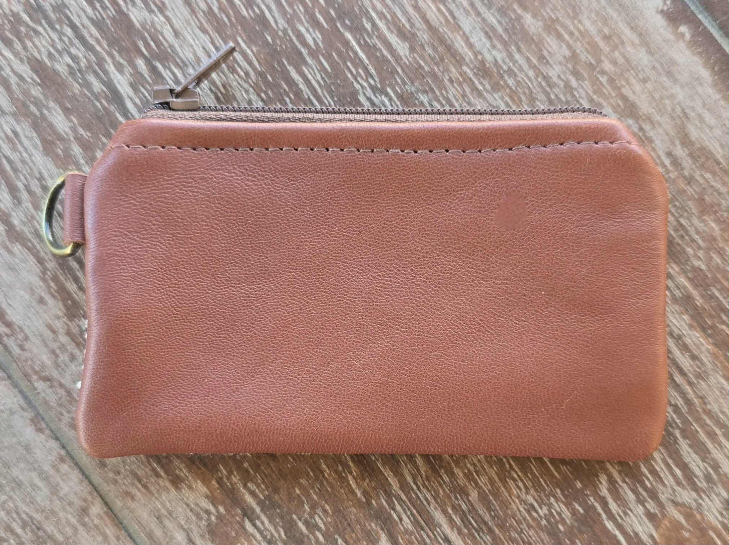 Artisan Fabric & Leather Coin Purse