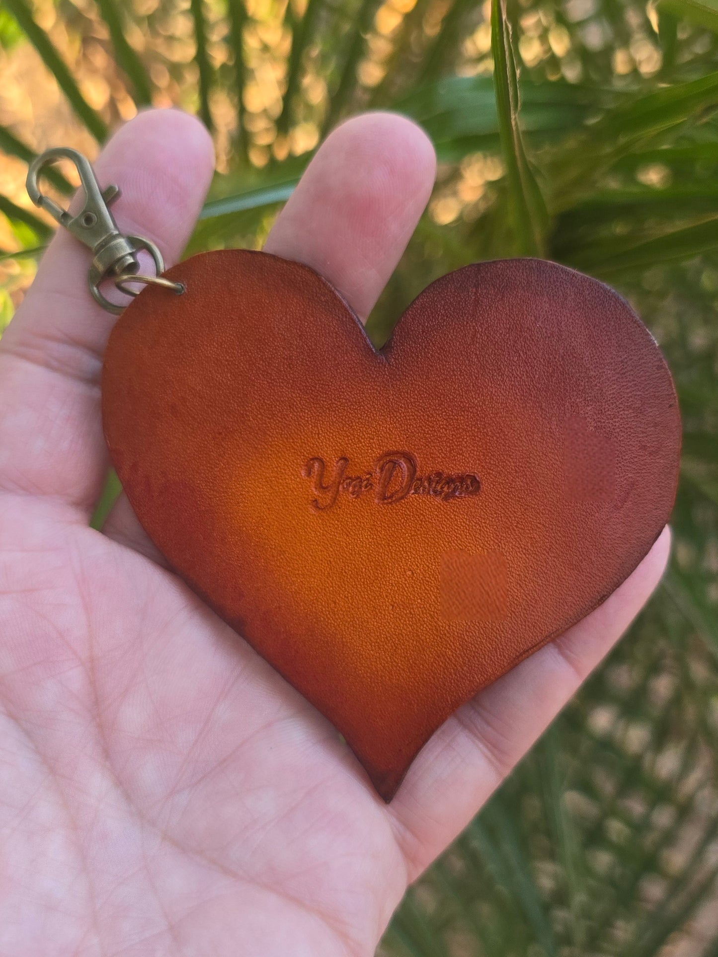 Aloha Artisan Fabric Leather Heart Charm