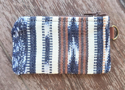 Artisan Fabric & Leather Coin Purse