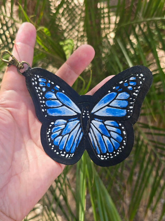 Leather Butterfly Charm