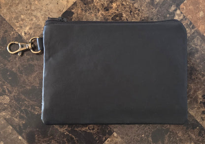 Artisan Fabric & Leather Clip-on Pouch