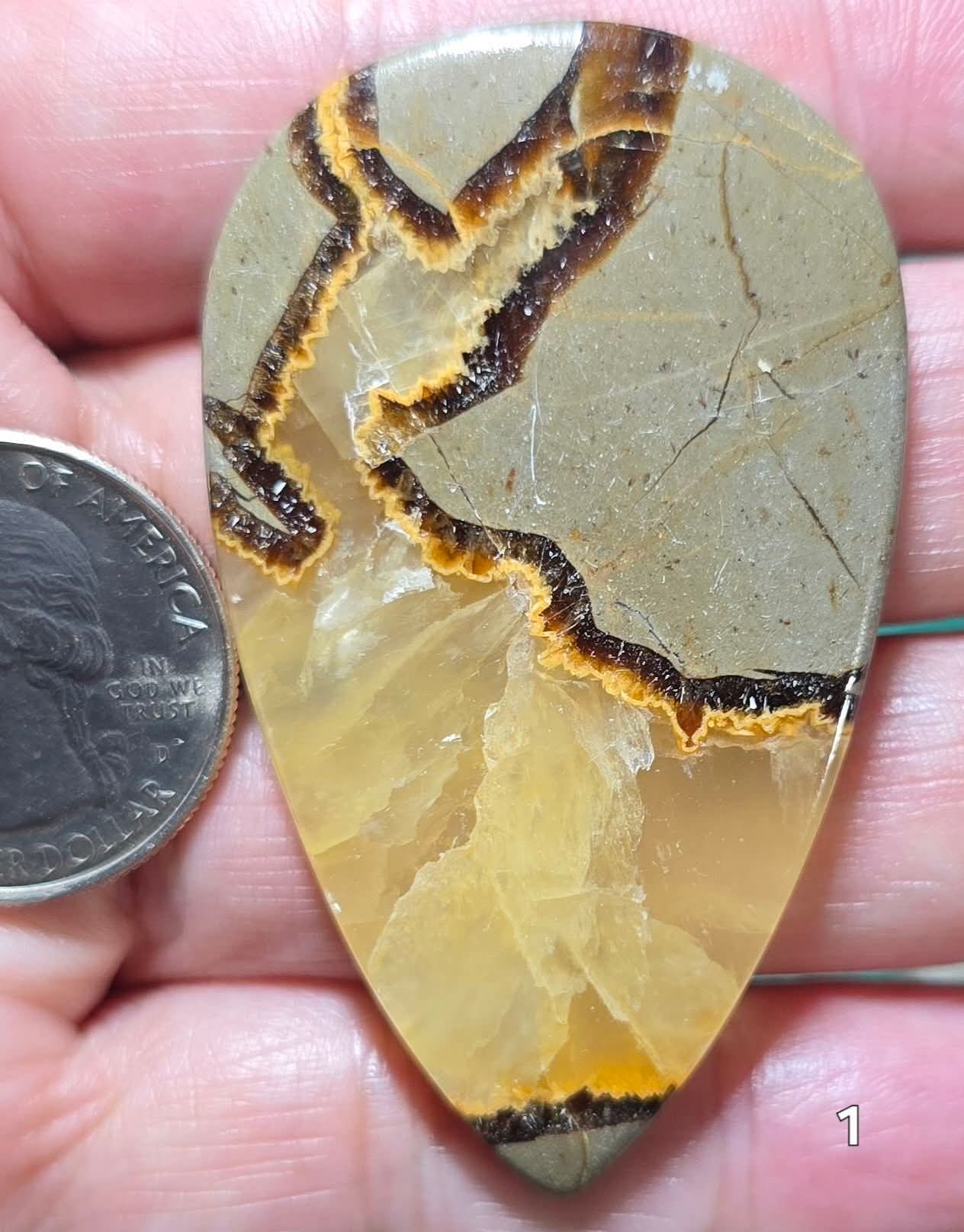 #1 Yellow Septarian