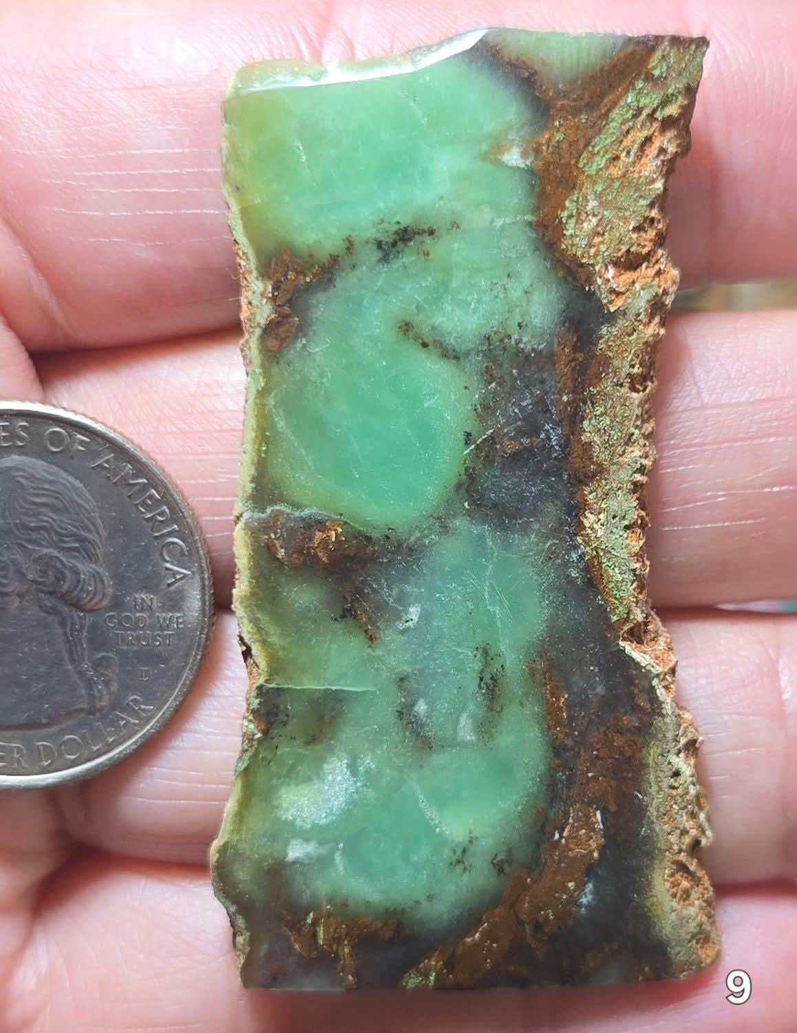 #9 Australian Chrysoprase Slice
