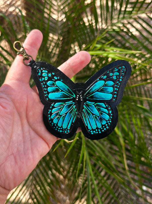 Leather Butterfly Charm